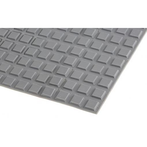 RS PRO Čtvercový Polyuretan Samolepicí nohy 12.7 mm