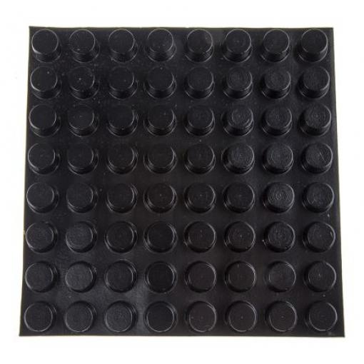 RS PRO Válcovitý Polyuretan Samolepicí nohy 16.5 mm