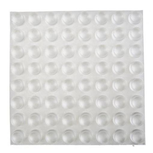 RS PRO Válcovitý Polyuretan Samolepicí nohy 16.5 mm