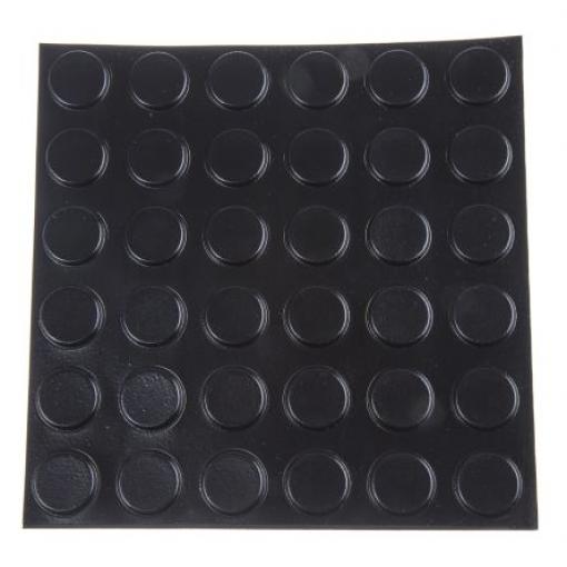 RS PRO Válcovitý Polyuretan Samolepicí nohy 20.6 mm