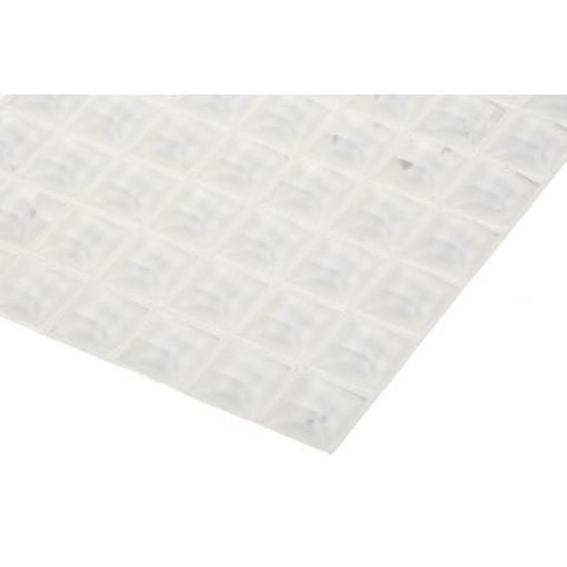 RS PRO Čtvercový Polyuretan Samolepicí nohy 20.6 mm