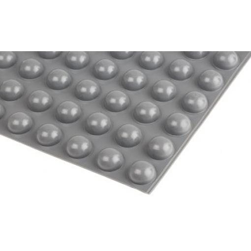 RS PRO Polokulový Polyuretan Samolepicí nohy 17.8 mm