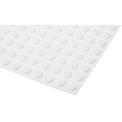 RS PRO Válcovitý Polyuretan Samolepicí nohy 12.7 mm