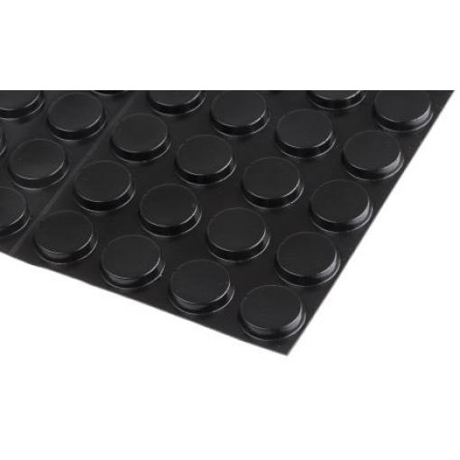 RS PRO Válcovitý Polyuretan Samolepicí nohy 19.1 mm