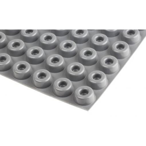 RS PRO Kulatý Polyuretan Samolepicí nohy 22.3 mm