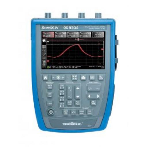 Osciloskop, řada: SCOPIX IV OX9304 Ruční 300 MHz 4 kanálový, typ displeje: TFT LCD 100 kpts Metrix 100 per sec