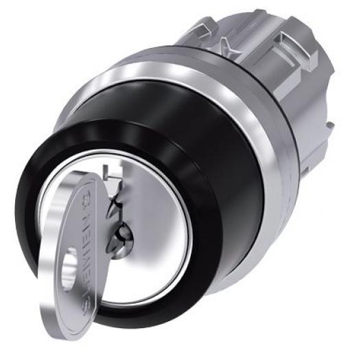 Siemens Hlava klíčového spínače, řada: SIRIUS ACT 3SU10 3polohová Blokování, průměr výřezu: 22 mm