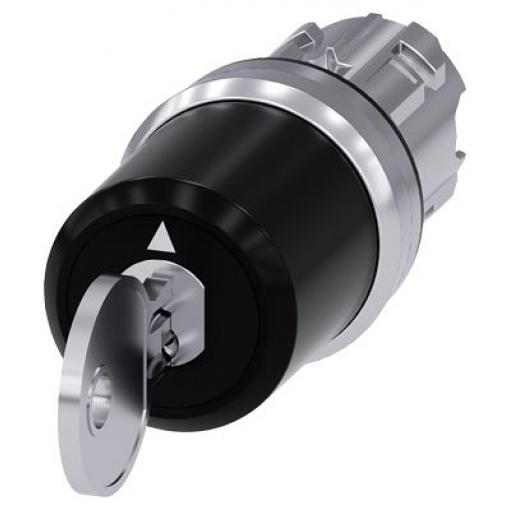 Siemens Hlava klíčového spínače, řada: SIRIUS ACT 3SU10 3polohová Blokování, průměr výřezu: 22 mm