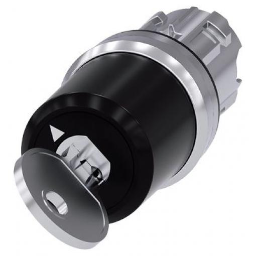 Siemens Hlava klíčového spínače, řada: SIRIUS ACT 3SU10 2polohová Okamžité, průměr výřezu: 22 mm
