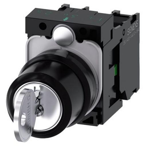 Siemens Spínač s klíčem IP67, IP69, IP66 SPST 10 A 3 pozic 70 °C -25 °C