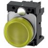 Siemens Indikátor, řada: SIRIUS ACT 3SU11 Montáž do panelu LED Žlutá, průměr výřezu: 22 mm IP66, IP69, IP67, IP20 Kulatý