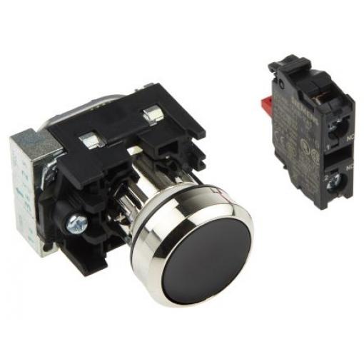Siemens Tlačítkový spínač, řada: SIRIUS ACT 3SU11 IP66, IP67, IP69K SPST Montáž do panelu 22 mm Černá