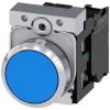 Siemens Tlačítkový spínač, řada: SIRIUS ACT 3SU11 IP66, IP67, IP69K SPST Montáž do panelu 22 mm Modrá