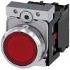 Siemens Tlačítkový spínač, řada: SIRIUS ACT 3SU11 IP66, IP67, IP69, IP69K SPST Montáž do panelu Osvětlené 22 mm Červená