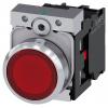 Siemens Tlačítkový spínač, řada: SIRIUS ACT 3SU11 IP66, IP67, IP69, IP69K SPST Montáž do panelu Osvětlené 22 mm Červená