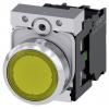 Siemens Tlačítkový spínač, řada: SIRIUS ACT 3SU11 IP66, IP67, IP69K SPST Montáž do panelu Osvětlené 22 mm Žlutá 24 V
