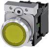 Siemens Tlačítkový spínač, řada: SIRIUS ACT 3SU11 IP66, IP67, IP69K SPST Montáž do panelu Osvětlené 22 mm Žlutá 24 V