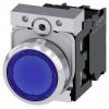Siemens Tlačítkový spínač, řada: SIRIUS ACT 3SU11 IP66, IP67, IP69K SPST Montáž do panelu Osvětlené 22 mm Modrá 24 V