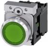 Siemens Tlačítkový spínač, řada: SIRIUS ACT 3SU11 IP66, IP67, IP69K SPST Montáž do panelu Osvětlené 22 mm Zelená 230 V