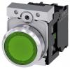 Siemens Tlačítkový spínač, řada: SIRIUS ACT 3SU11 IP66, IP67, IP69K SPST Montáž do panelu Osvětlené 22 mm Zelená 230 V