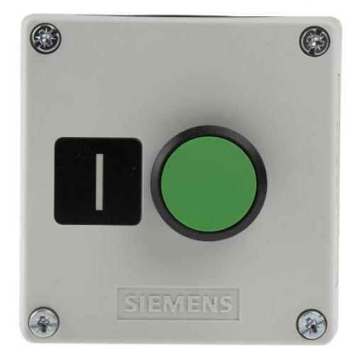 Siemens Ovládací tlačítková stanice, řada: SIRIUS ACT 3SU18 IP67, IP69, IP66 SPST Zelená Plastové I