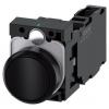 Siemens Tlačítkový spínač, řada: SIRIUS ACT 3SU11 IP66, IP67, IP69K SPDT Montáž do panelu 22 mm Černá