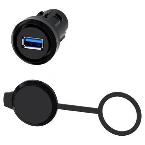 Siemens Konektor RJ45, řada: 3SU1900 Vnitřní Cat3, Rovný, Kabel, počet portů: 1portový