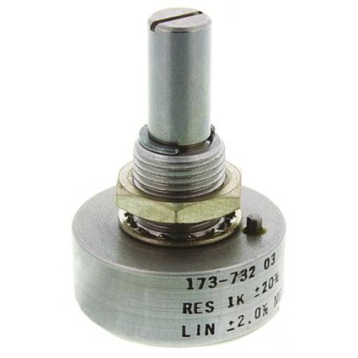 Potenciometr, průměr hřídele: 6.35 mm 1otáčkový, řada: 157 1 kΩ 20 % 1 W 157B102MX9001 Rotační, Montáž do panelu 1