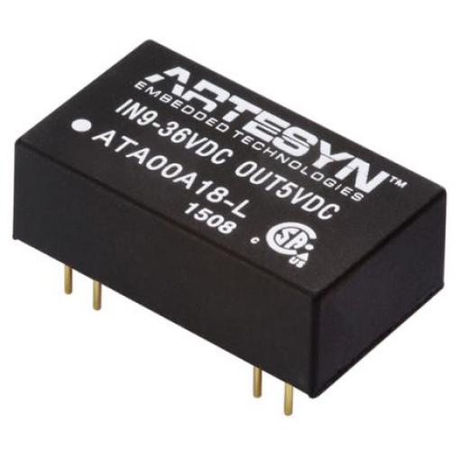 Artesyn / Advanced Energy Měnič DC/DC ATA, výstup: 0 V 1.5 kV dc, Vin 75V dc 300 mA, Vin 18V 3 W -40 °C 85 °C Povrch,
