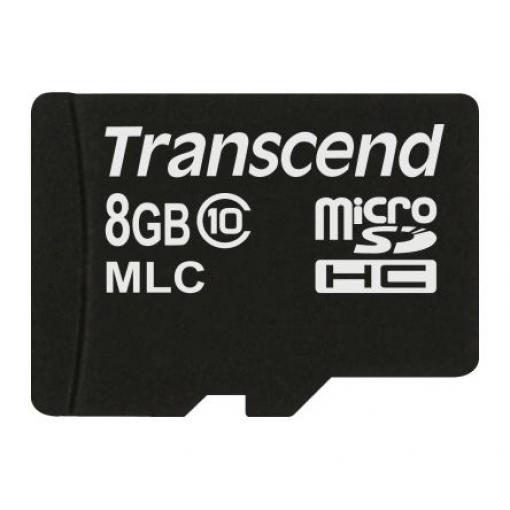 MicroSD 8 GB MicroSDHC Průmyslová třída MLC Transcend Třída 10 85 °C -25 °C