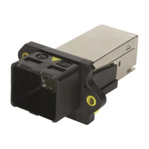 HARTING Konektor RJ45, řada: 09452 Vnější Kat6, počet cest: 1, Rovný, Kabel Stínění 360°, počet portů: 8portový