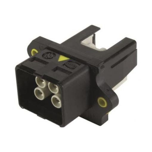 HARTING Napájecí konektor, řada: 09462, formát pólů: 4, Kabel Krimpovací, 48V 12A, 70 °C, -40 °C