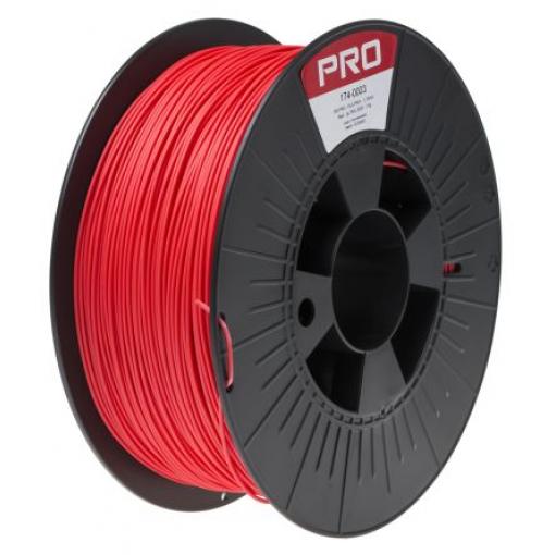 Vlákna pro 3D tiskárny, Červená 1.75 mm 1 kg Odolná kyselina polymléčná RS PRO