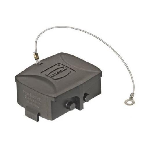 HARTING Ochranný kryt, Ochranný kryt, řada: Han-Eco 2.08 mm², 0.5 mm² -, 250 V, pro použití s: Konektory, 6B
