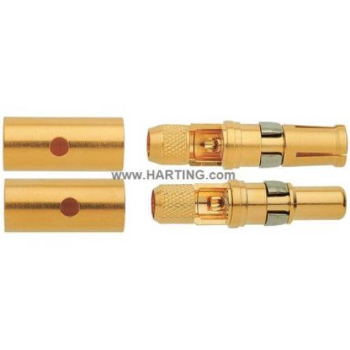 HARTING Vnější 1.5A Krimpovací kontakt Napájecí konektor pro vysoké zatížení