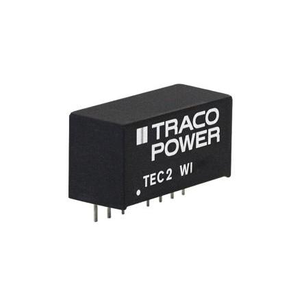 TRACOPOWER Měnič DC/DC TEC 2WI, výstup: 24V 1.6 kV, Vin 36V 83 mA, Vin 9V 2 W -40 °C 93 °C Montáž na plošný spoj