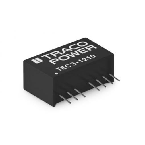 TRACOPOWER Měnič DC/DC TEC 3, výstup: 9 V dc 1.6 kV dc, Vin 36V dc 333 mA, Vin 18V 3 W -40 °C 90 °C Montáž na plošný