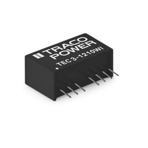 TRACOPOWER Měnič DC/DC TEC 3WI, výstup: 5 V dc 1.6 kV dc, Vin 36V dc 600 mA, Vin 9V 3 W -40 °C 90 °C Montáž na plošný