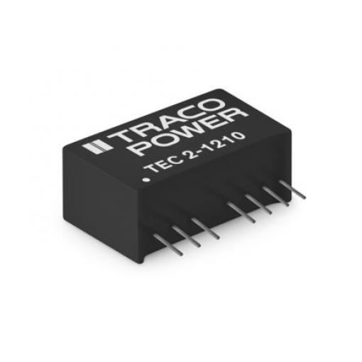 TRACOPOWER Měnič DC/DC TEC 2, výstup: 5 V dc 1.6 kV dc, Vin 18V dc 400 mA, Vin 9V 2 W -40 °C 95 °C Montáž na plošný spoj