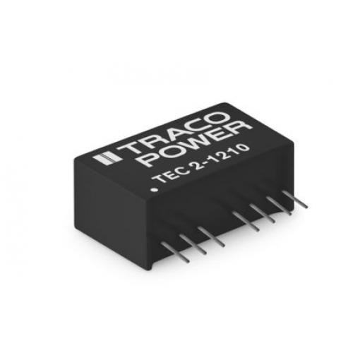 TRACOPOWER Měnič DC/DC TEC 2, výstup: 12 V dc 1.6 kV dc, Vin 18V dc 167 mA, Vin 9V 2 W -40 °C 95 °C Montáž na plošný