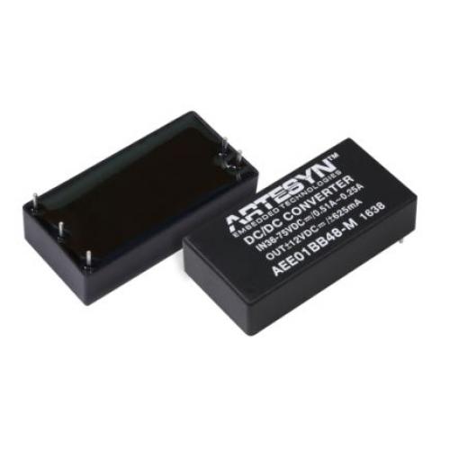 Artesyn Měnič DC/DC AEE15W-M, výstup: 5 V dc 4.2 kV dc, Vin 24V dc 3 A, Vin 24V dc 15 W -40 °C 80 °C Průchozí otvor