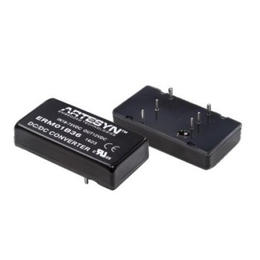 Artesyn Měnič DC/DC ERM, výstup: 12 V dc 3 kV dc, Vin 75V dc 1.67 A, Vin 18V 20 W -40 °C 85 °C Průchozí otvor