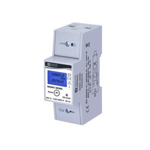 Elektroměr, řada: Memo LCD 6číslicový 1fázový Digitální Impulzový výstup výška číslice 85 mm, výška výřezu: 100.5 mm,
