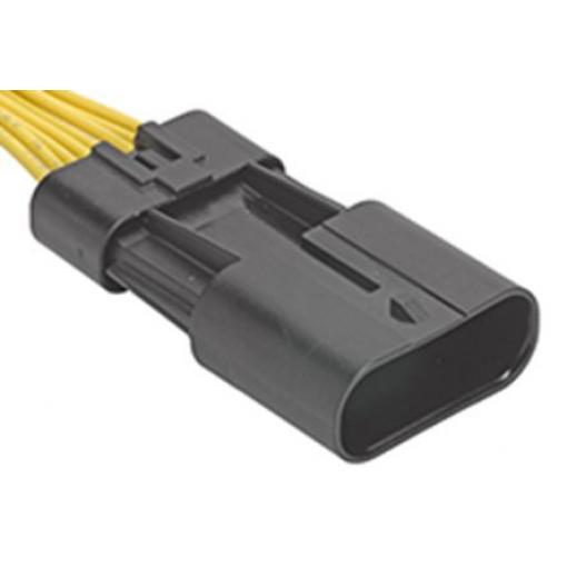 Molex Pouzdro krimpovacího konektoru, řada: Squba Vnější, rozteč: 1.8 mm, počet kontaktů: 8, počet řad: 1, orientace