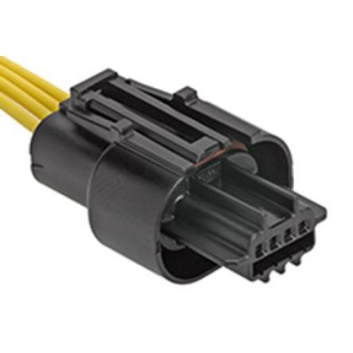 Molex Pouzdro krimpovacího konektoru, řada: Squba Vnitřní, rozteč: 1.8 mm, počet kontaktů: 4, počet řad: 1, orientace