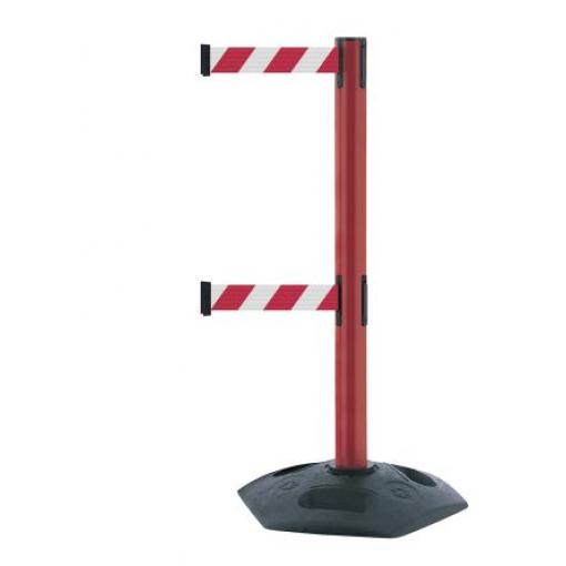 485 Červená Zasunovací zábrana, Červená 960mm Plast 64mm Ø 485 (Base) mm, 63.5 (Tube) mm výška 960mm, šířka: 485