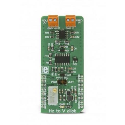 Vývojová deska MIKROE-2890 ADC/DAC for TC9400, pro použití s: A/D převod, Převod frekvence na napětí, Lineární
