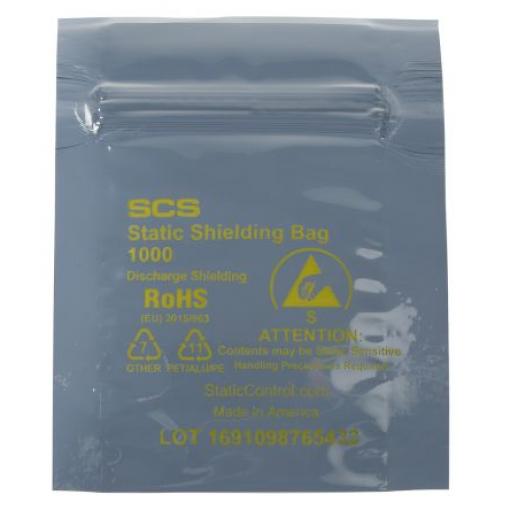 SCS Antistatický sáček, Sáček, šířka: 51 mm, pevnost v tahu: 31.72MPa, S rozstřikem, Antistatické stínění, 0.071 mm,