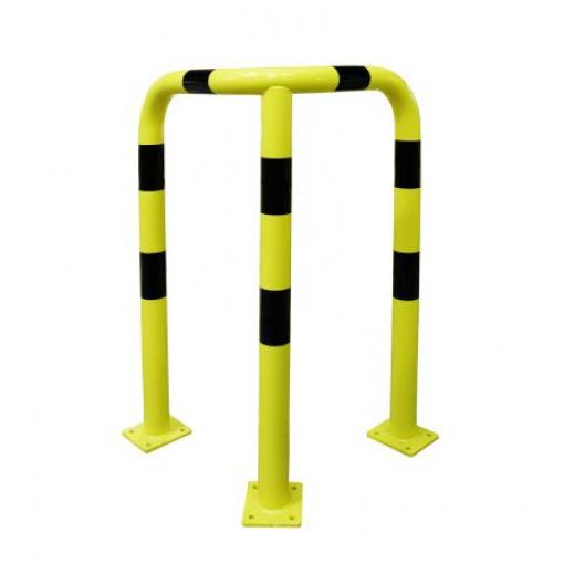 Černá, Žlutá Ocel Ø 76 mm výška 1200 mm, šířka: 600mm RS PRO