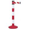 360 mm, Červená, Bílá, Bílá, Červená Kov Ø 78 mm výška 980 mm, šířka: 50mm RS PRO 4 m